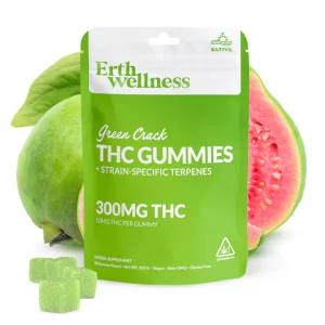 Δ9 THC Gummies – Green Crack – Strain Specific (Sativa) – 300mg