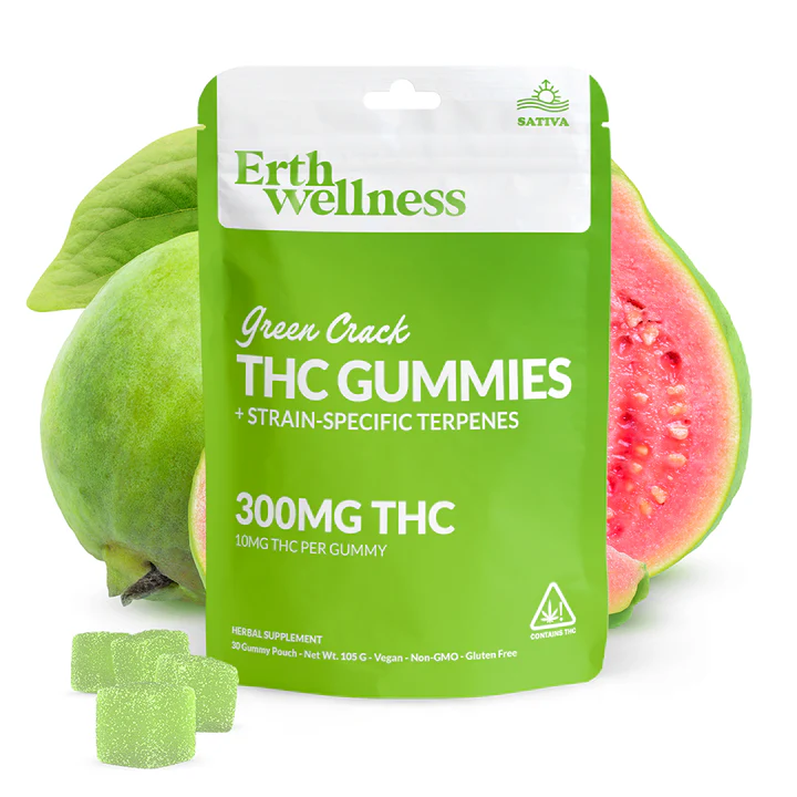 Δ9 THC Gummies – Green Crack – Strain Specific (Sativa) – 300mg