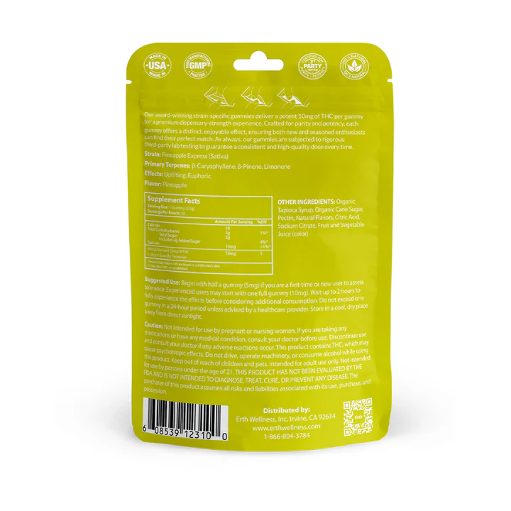 Δ9 THC Gummies – Pineapple Express – Strain Specific (Sativa) – 300mg - Image 4