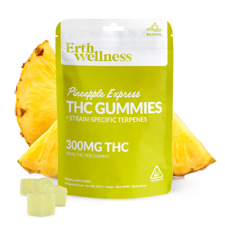 Δ9 THC Gummies – Pineapple Express – Strain Specific (Sativa) – 300mg