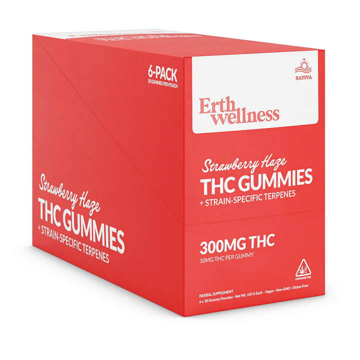 Δ9 THC Gummies – Strawberry Haze – Strain Specific (Sativa) – 300mg - Image 3