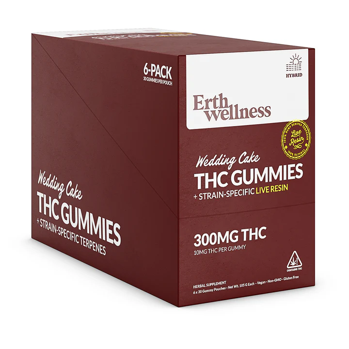 Δ9 THC Gummies – Wedding Cake – Live Resin (Hybrid) – 300mg - Image 3